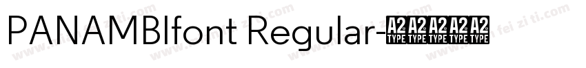 PANAMBIfont Regular字体转换